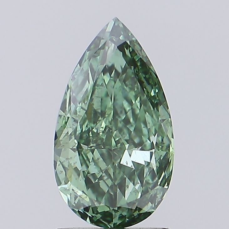 1.5 CT Fancy Vivid Green PEAR