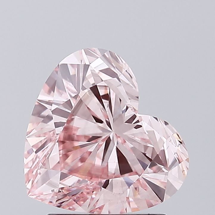 1.61 CT Fancy Intense Pink HEART