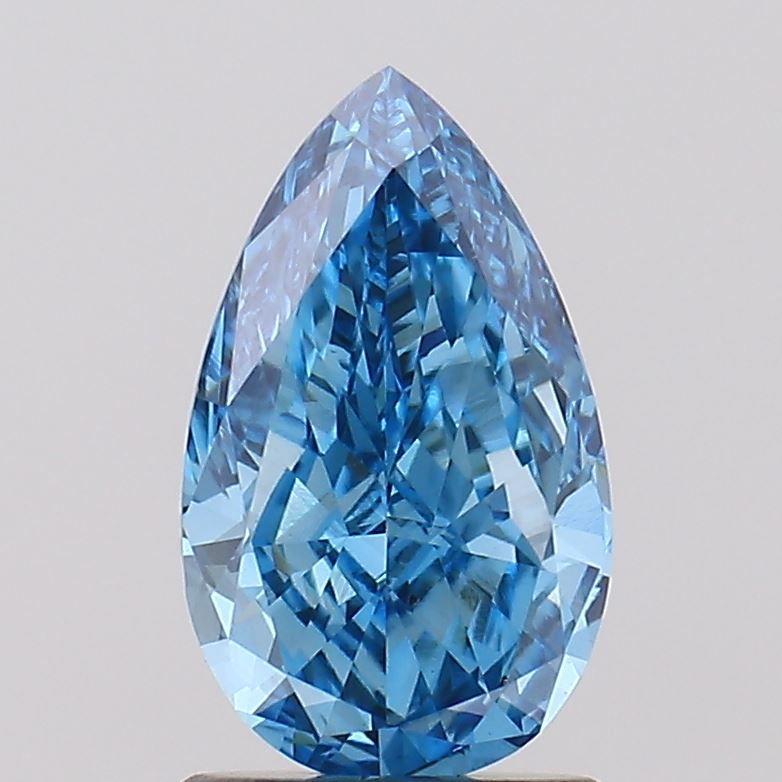 1.52 CT Fancy Vivid Blue PEAR