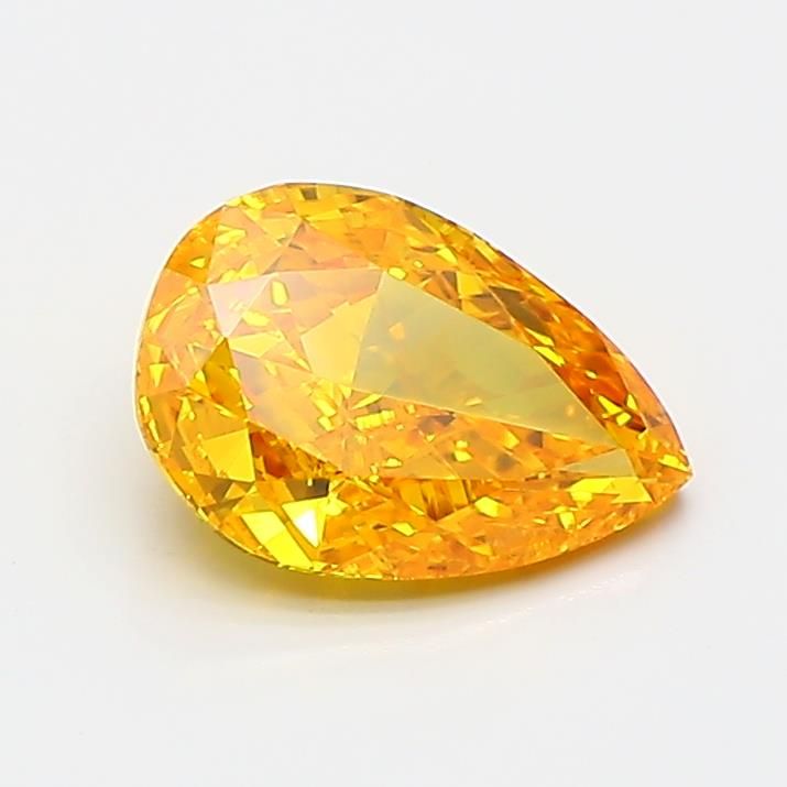 0.97 CT Fancy Vivid Yellow PEAR