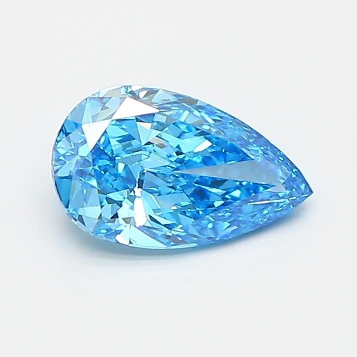 0.75 CT Fancy Vivid Blue PEAR