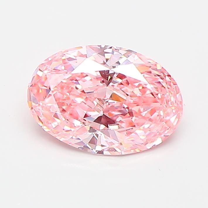 0.95 CT Fancy Vivid Pink OVAL