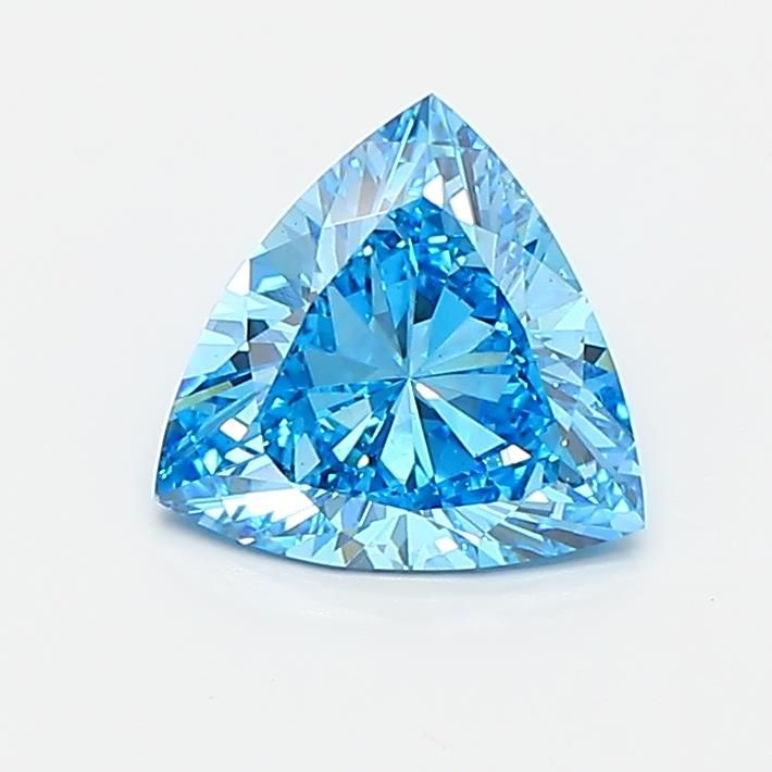 0.77 CT Fancy Vivid Blue TRIANGULAR