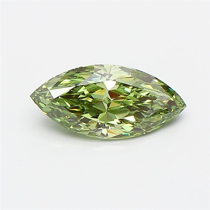 0.79 CT Fancy Vivid Green MARQUISE