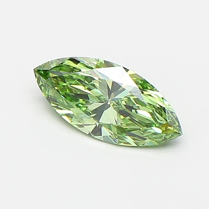 0.46 CT Fancy Vivid Green MARQUISE