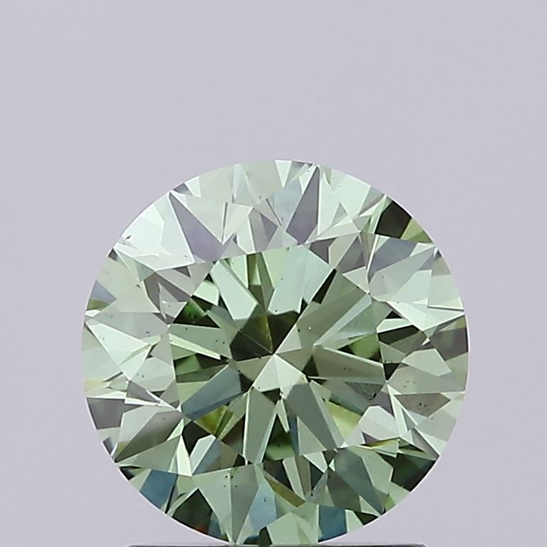 1.51 CT Fancy Vivid Green ROUND