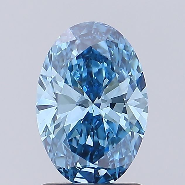 1.5 CT Fancy Vivid Blue OVAL