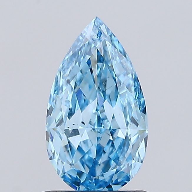 1.01 CT Fancy Vivid Blue PEAR