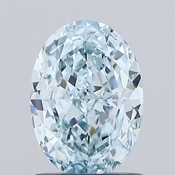 1.01 CT Fancy Intense Blueish Green OVAL