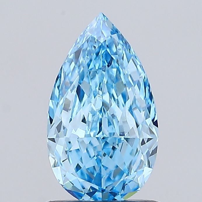 1.01 CT Fancy Vivid Blue PEAR