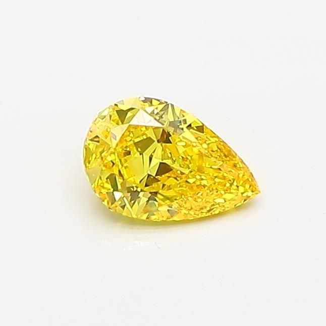 0.39 CT Fancy Vivid Yellow PEAR