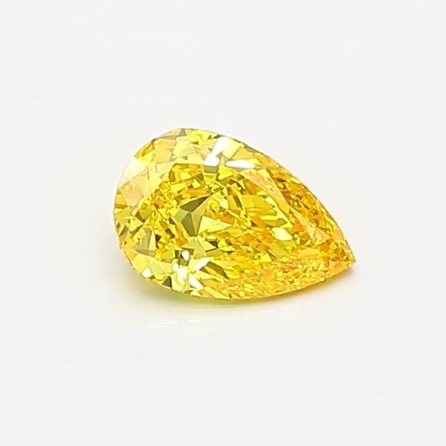 0.37 CT Fancy Vivid Yellow PEAR