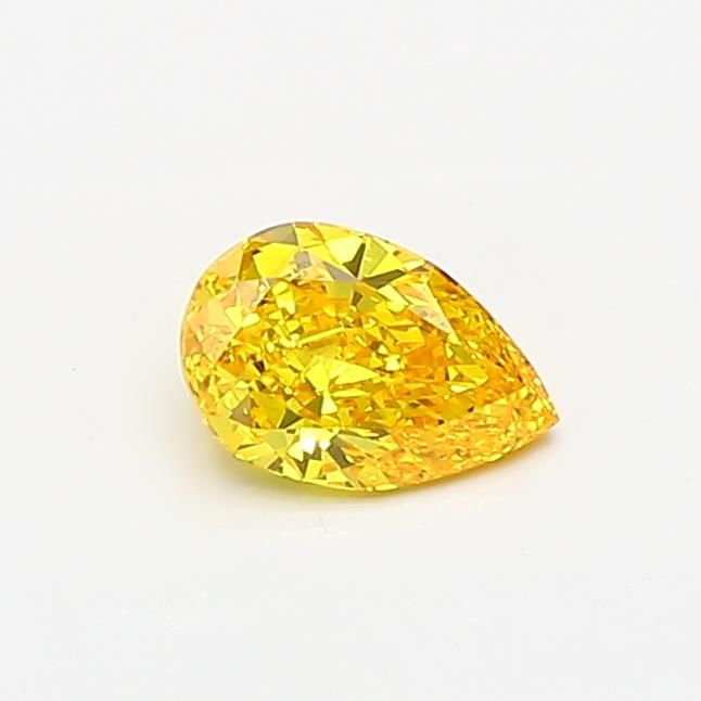 0.37 CT Fancy Vivid Yellow PEAR