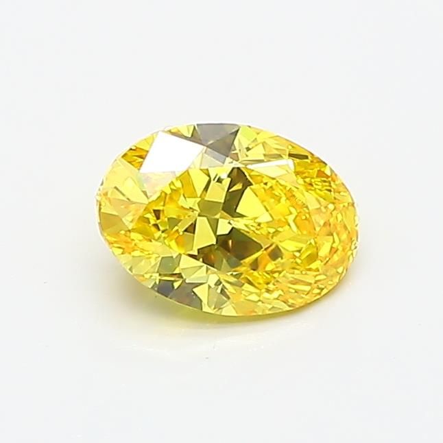 0.67 CT Fancy Vivid Yellow OVAL