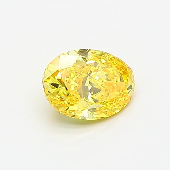 0.61 CT Fancy Vivid Yellow OVAL