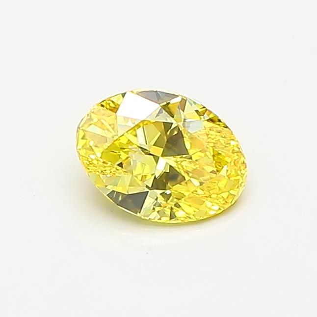0.49 CT Fancy Vivid Yellow OVAL