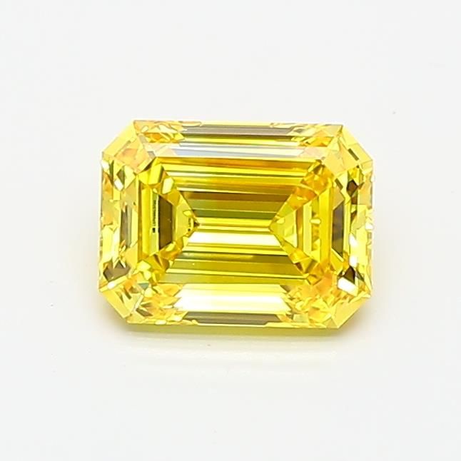 0.82 CT Fancy Vivid Yellow EMERALD