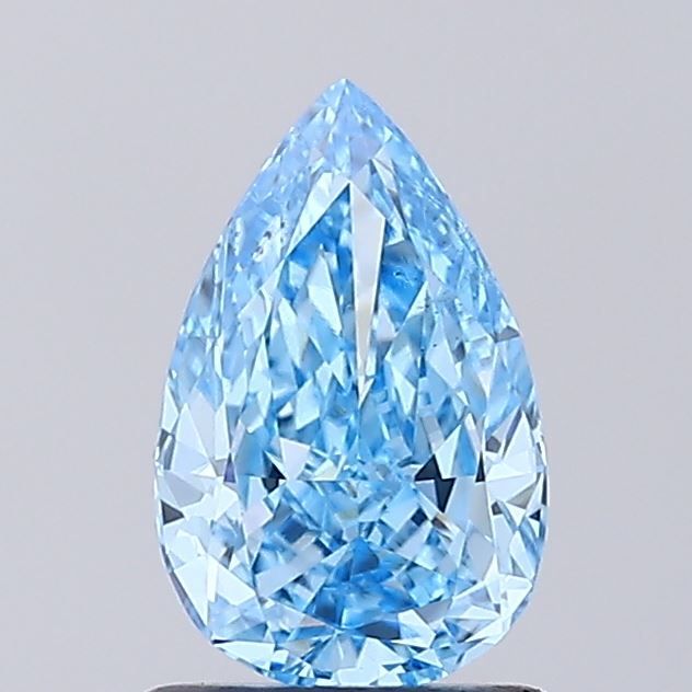 1.12 CT Fancy Vivid Blue PEAR