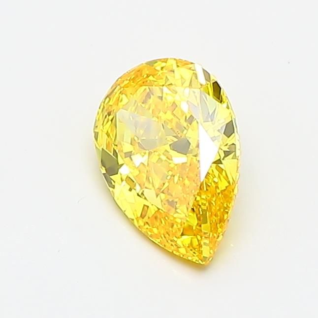 0.73 CT Fancy Vivid Yellow PEAR