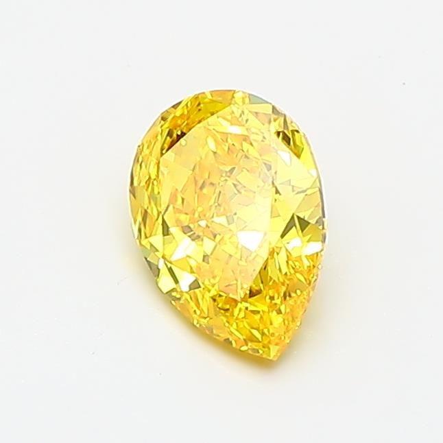 0.68 CT Fancy Vivid Yellow PEAR