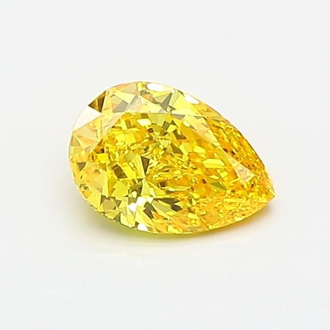 0.65 CT Fancy Vivid Yellow PEAR