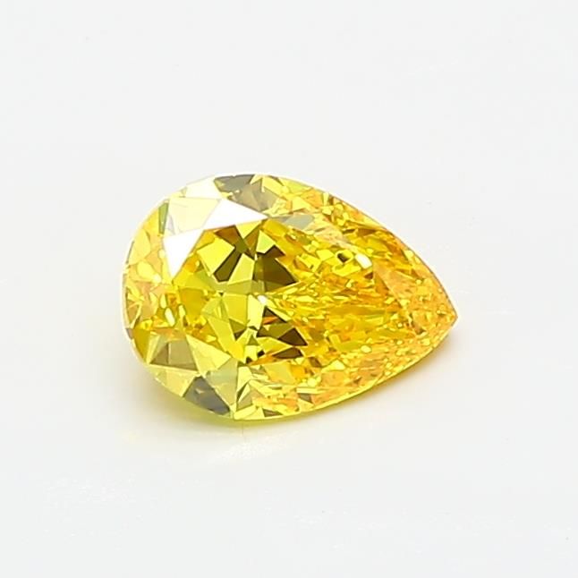 0.54 CT Fancy Vivid Yellow PEAR
