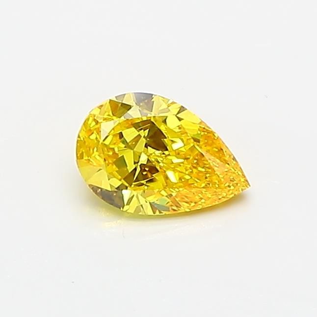 0.43 CT Fancy Vivid Yellow PEAR