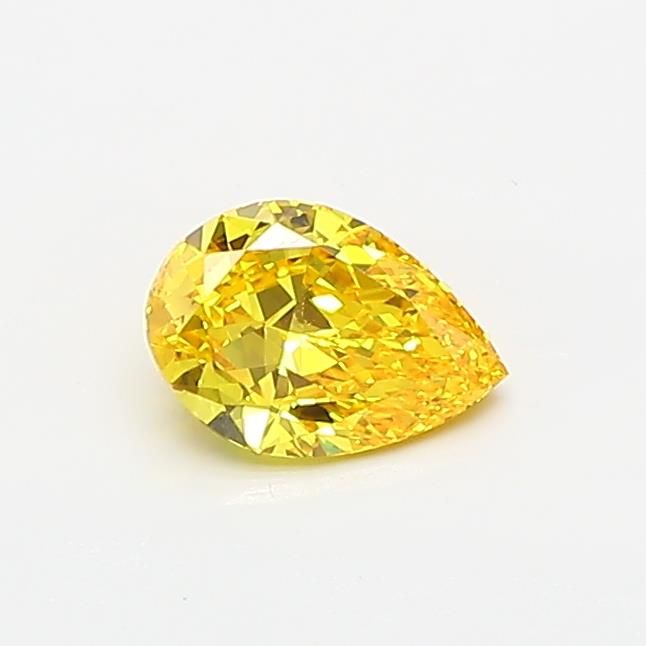 0.42 CT Fancy Vivid Yellow PEAR