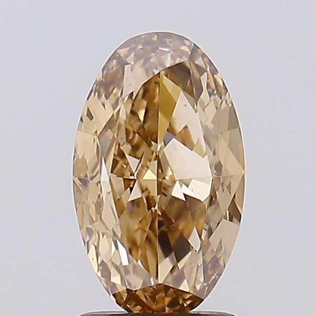 2.01 CT Fancy Light Brown OVAL