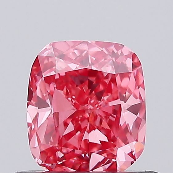 0.59 CT Fancy Vivid Pink CUSHION MODIFIED