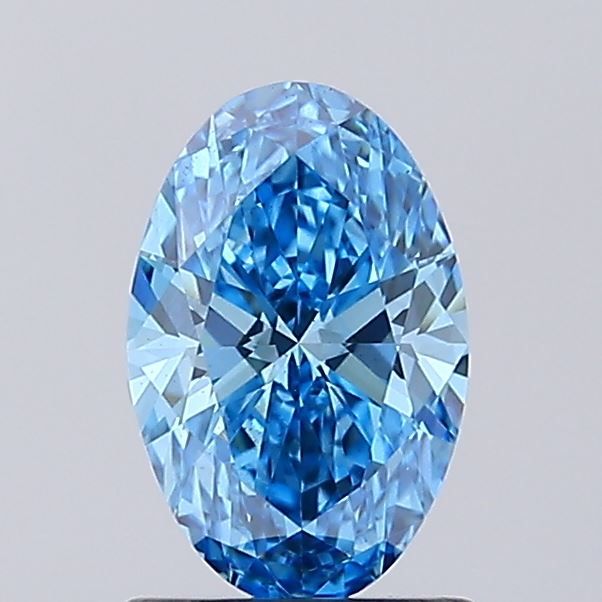 1.01 CT Fancy Vivid Blue OVAL