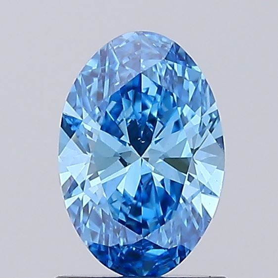 1.02 CT Fancy Vivid Blue OVAL