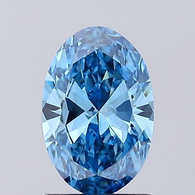 1.03 CT Fancy Vivid Blue OVAL