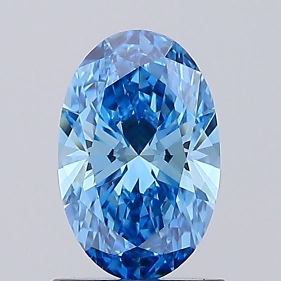 1.02 CT Fancy Vivid Blue OVAL