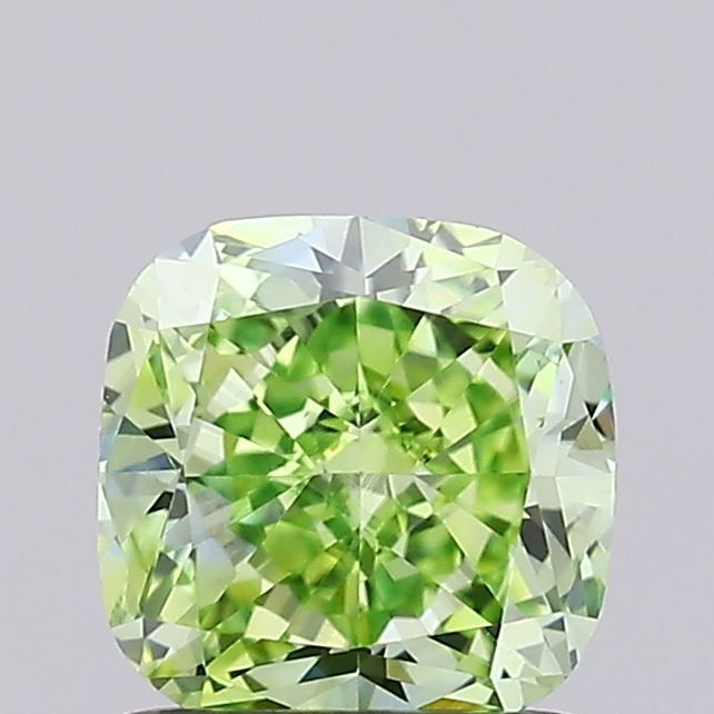 1.06 CT Fancy Intense Green CUSHION MODIFIED