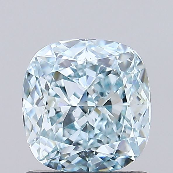 1.02 CT Fancy Blueish Green CUSHION MODIFIED