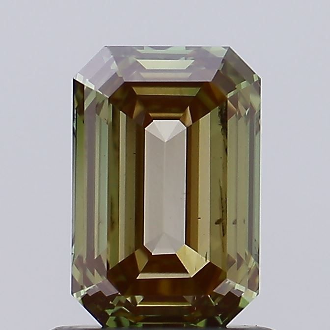 1.01 CT Fancy Brownish Green EMERALD