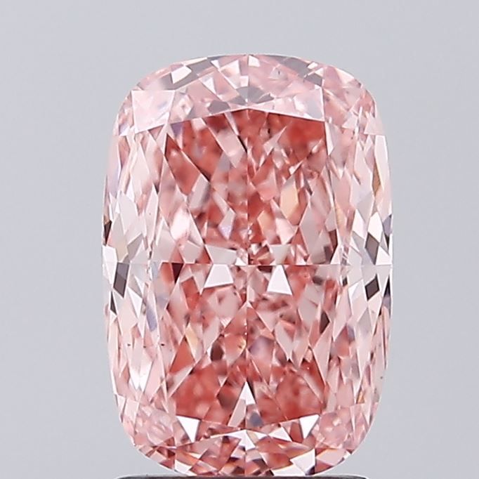 2.03 CT Fancy Vivid Pink CUSHION MODIFIED