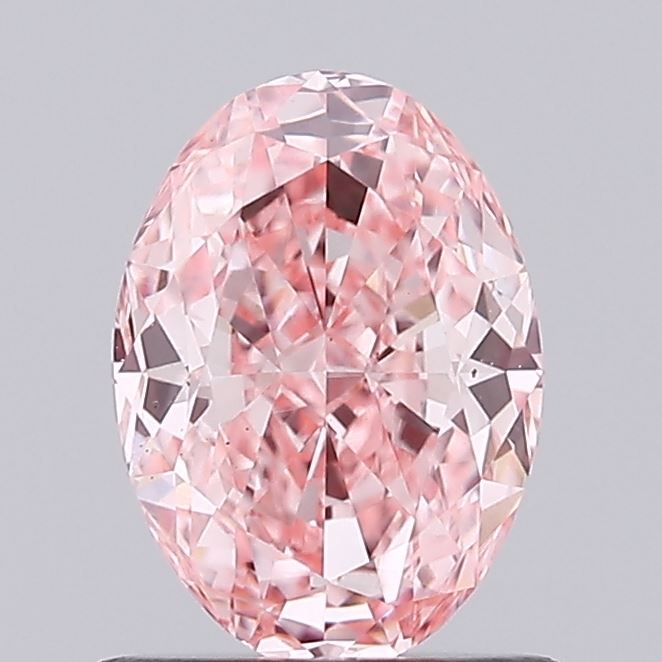 0.99 CT Fancy Vivid Pink OVAL
