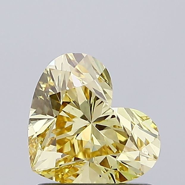 1.03 CT Fancy Yellow HEART