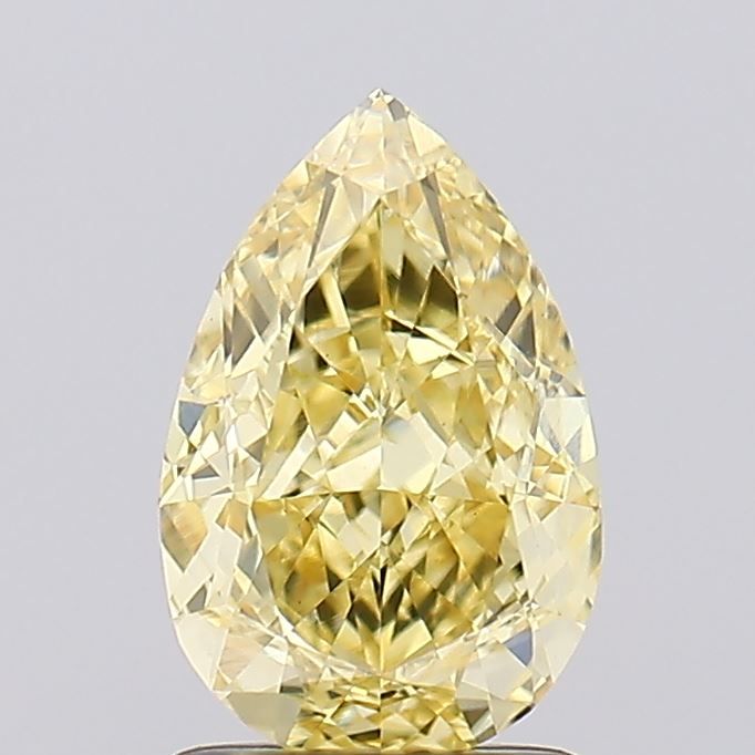 1.61 CT Fancy Yellow PEAR