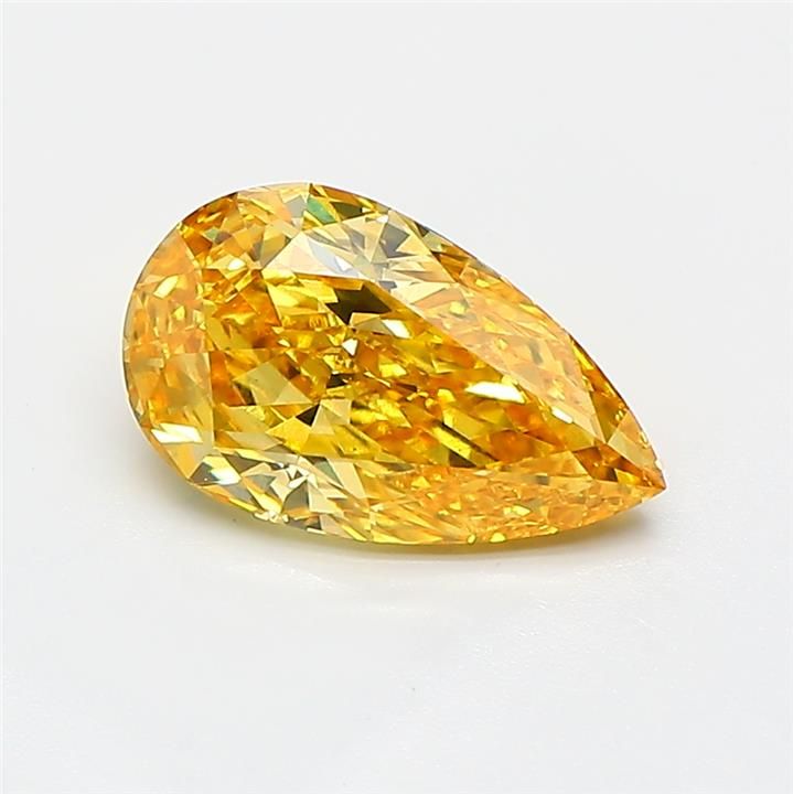 1.32 CT Fancy Vivid Yellow PEAR
