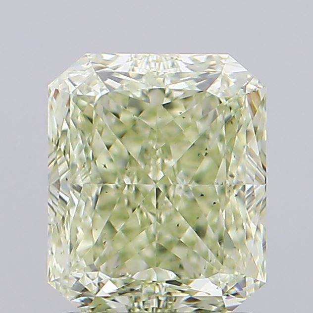 Diament 2.01 ct Fancy Yellowish Green/SI1