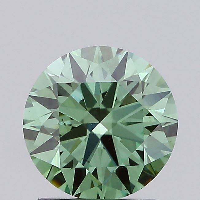 1.4 CT Fancy Vivid Green ROUND