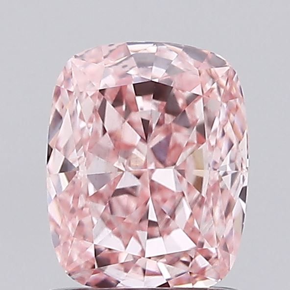 1.0 CT Fancy Vivid Pink CUSHION MODIFIED