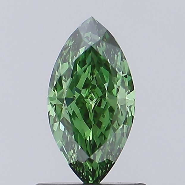 0.77 CT Fancy Vivid Green MARQUISE