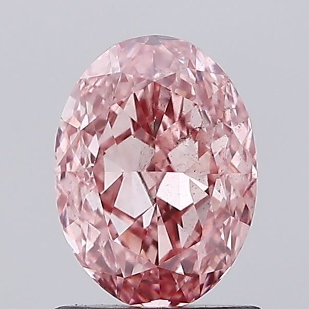 1.23 CT Fancy Vivid Pink OVAL
