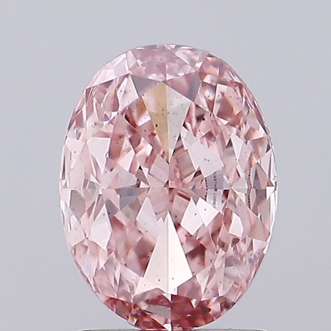 1.57 CT Fancy Intense Pink OVAL