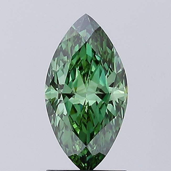 1.51 CT Fancy Vivid Green MARQUISE