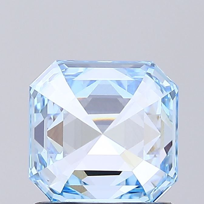 1.05 CT Fancy Vivid Blue ASSCHER